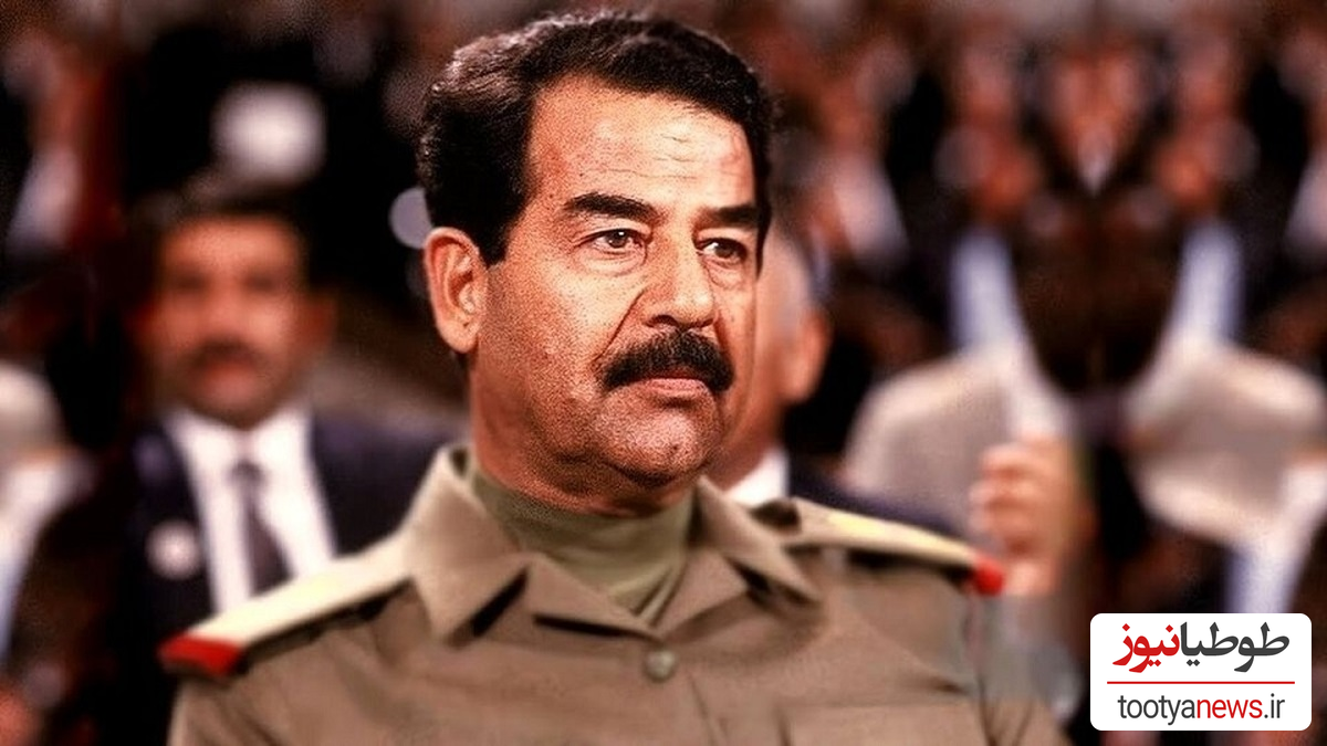 (ویدئو) معروف ترین تصویر صدام که متعلق به بدل اوست/با همدیگه مو نمیزنن!!