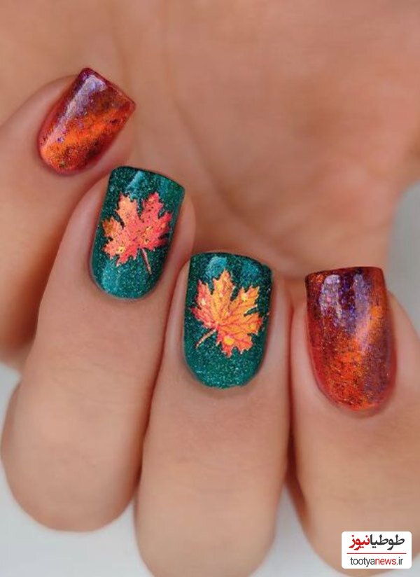 ناخن اکلیلی پاییزی