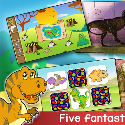 دانلود بازی Kids Dinosaur Adventure Game برای اندروید و IOS