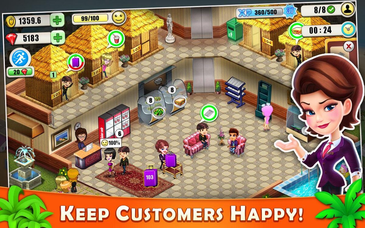 بازی Resort Tycoon – Hotel Simulation Game