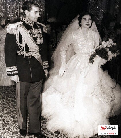 دست و دلبازی محمدرضاشاه از جیب ملت برای خرید گرانترین و سنگین ترین لباس عروس دنیا برای ثریا+ویدیو/ 30 کیلو وزن با 6 هزار تکه الماس!
