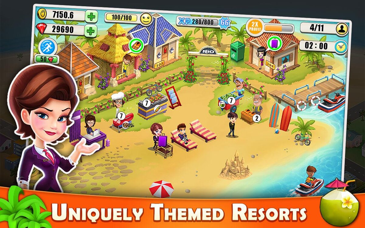 بازی Resort Tycoon – Hotel Simulation Game