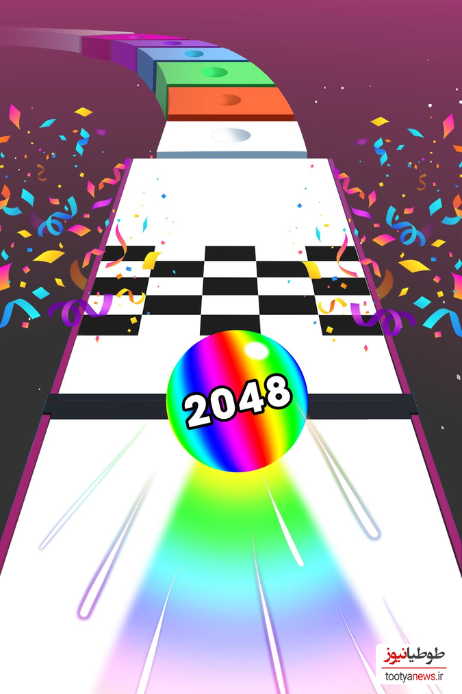 بازی Ball Run 2048