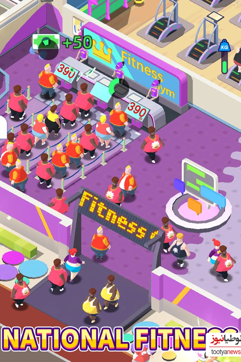 بازی Fitness Club Tycoon