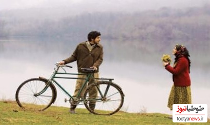 (ویدئو) جنجال باران کوثری، دوچرخه سواری با آقای بازیگر/ دسته گل هم آوردن براشون